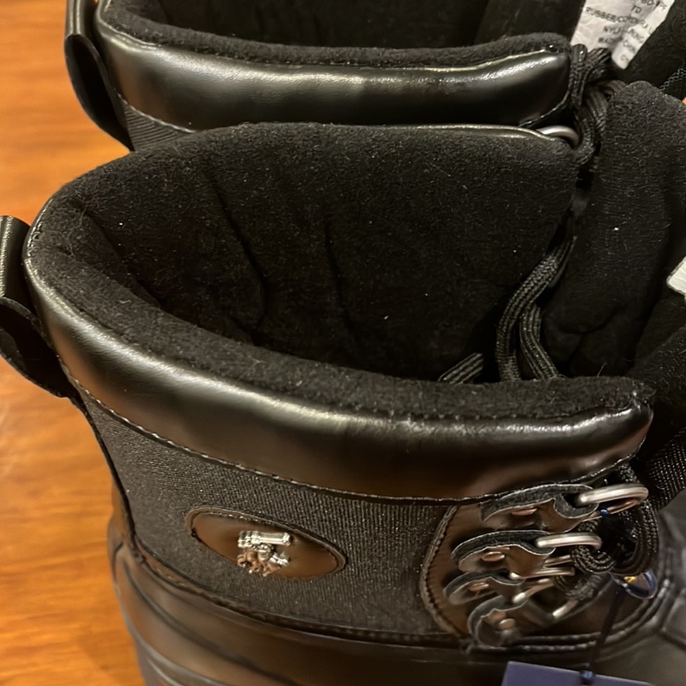 Polo Ralph Lauren Lowen Winter Duck Boots black new Mens Size 7 - Picture 14 of 16